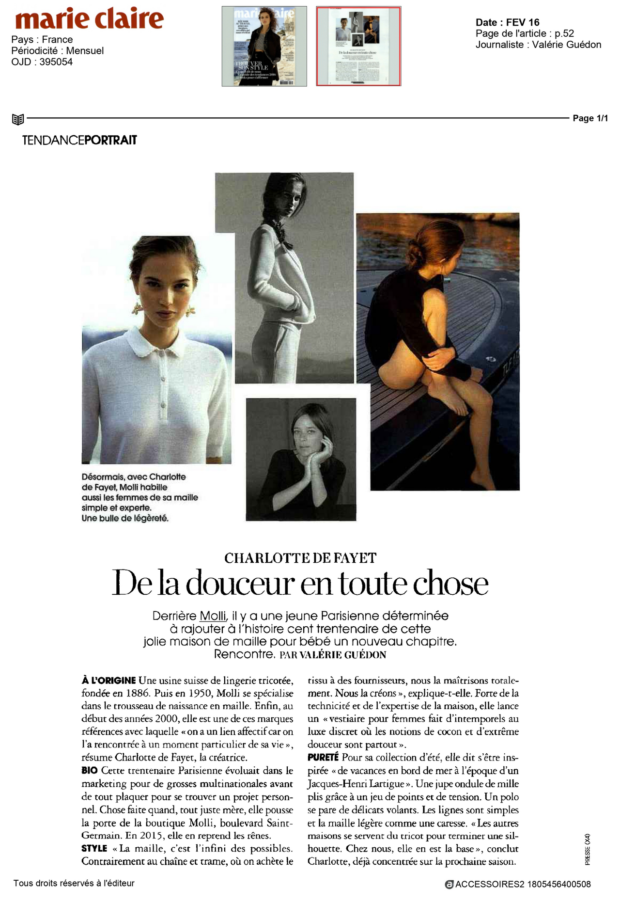 Molli in Marie-Claire