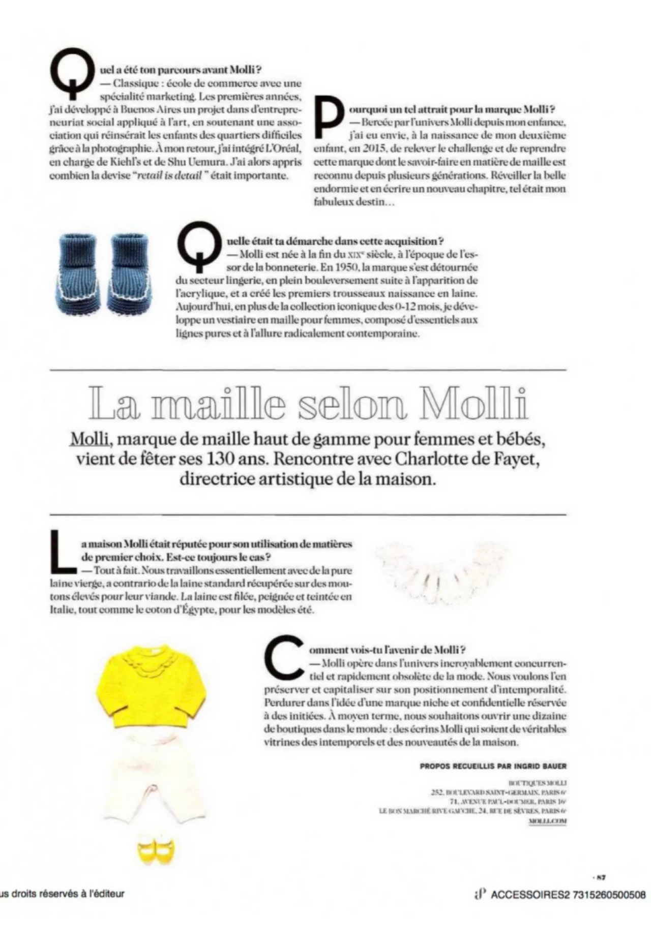 Molli in Milk Magazine