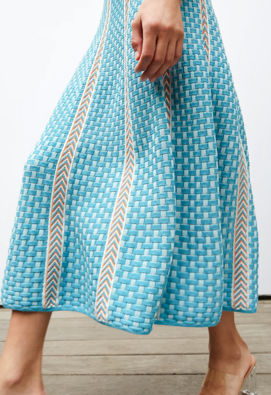 la jupe en maille fine tressée molli