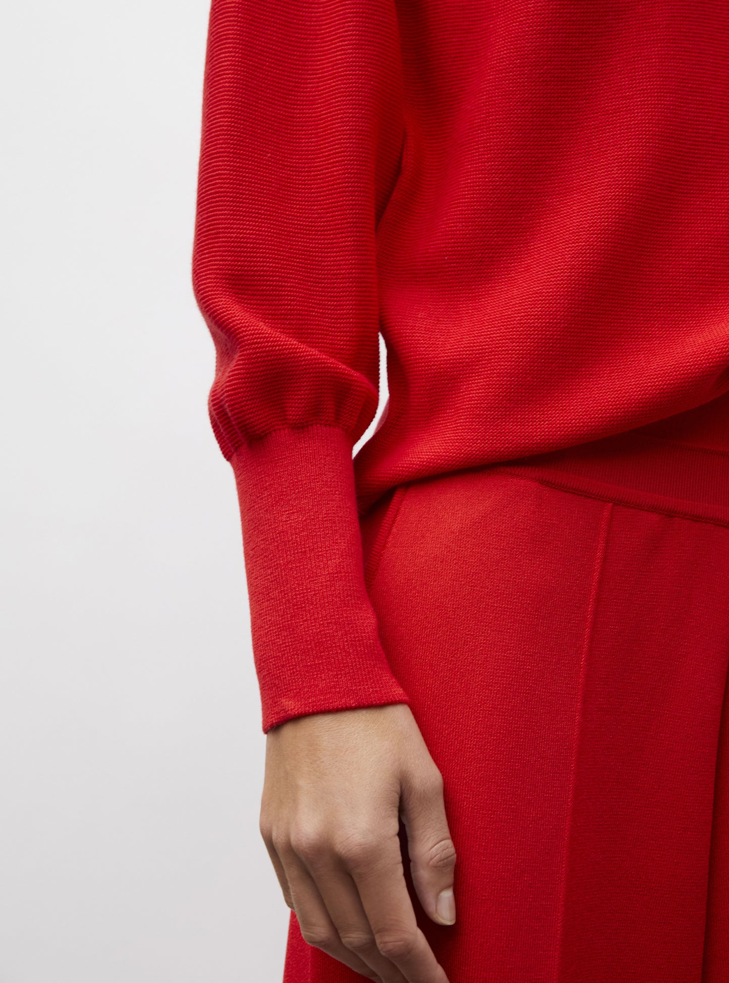 Polo de luxe femme - Polo fin finition picots Rouge vif