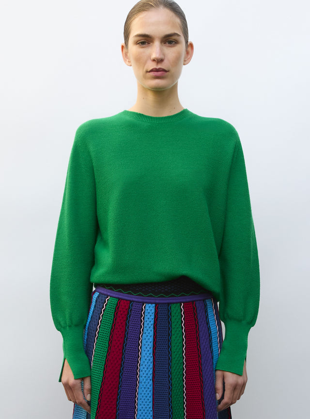 Fine round-neck sweater - Image principale