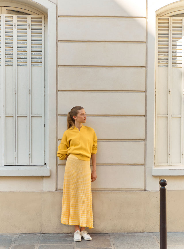 veste bomber en maille - Image principale