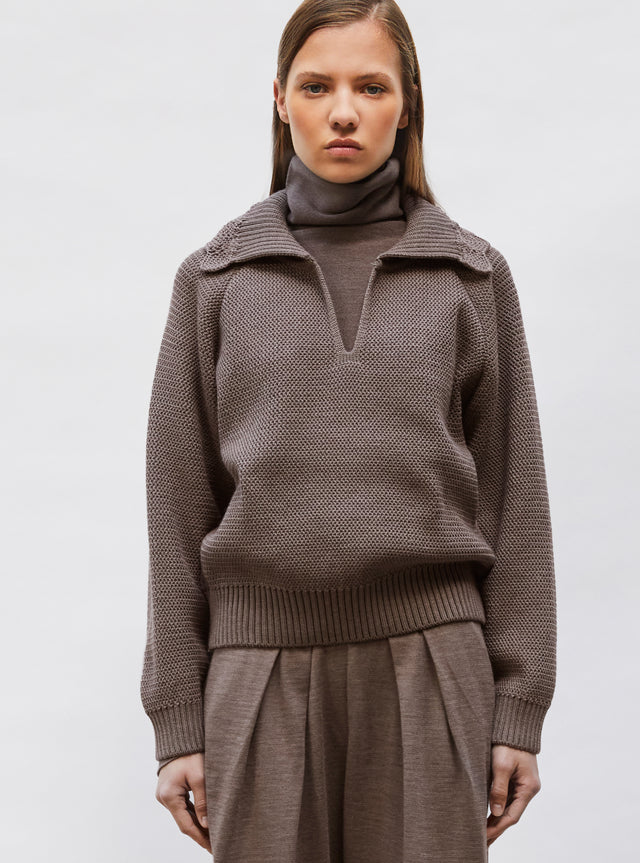 wavy knit smock - Image principale