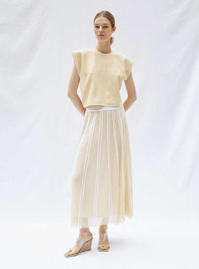 long skirt in technical knit - Image principale