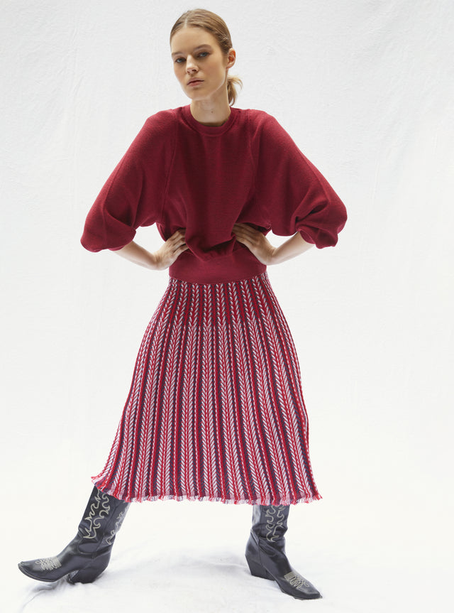 top in fine openwork knit - Image principale