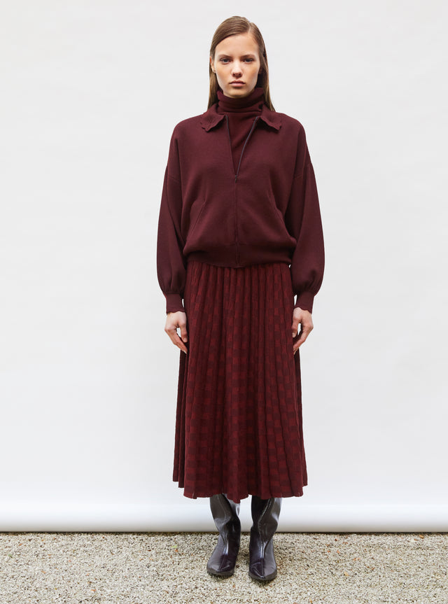 delicate skirt in a wavy knit - Image principale