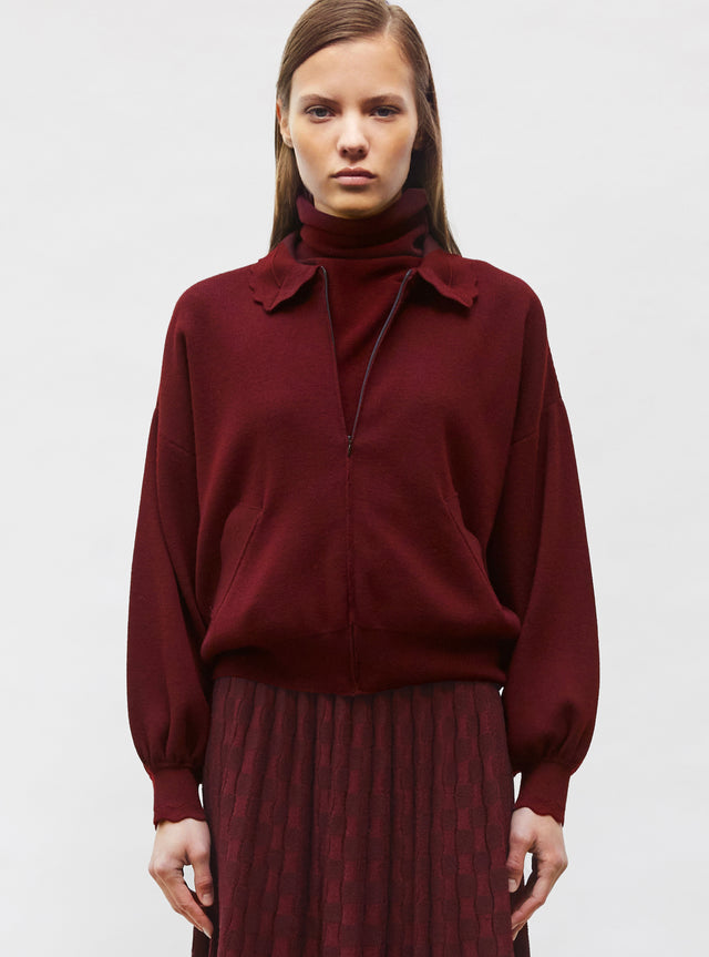Veste en maille col croquet - Image principale