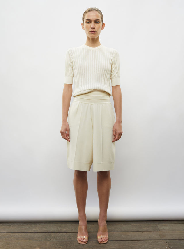 top in fine openwork knit - Image principale