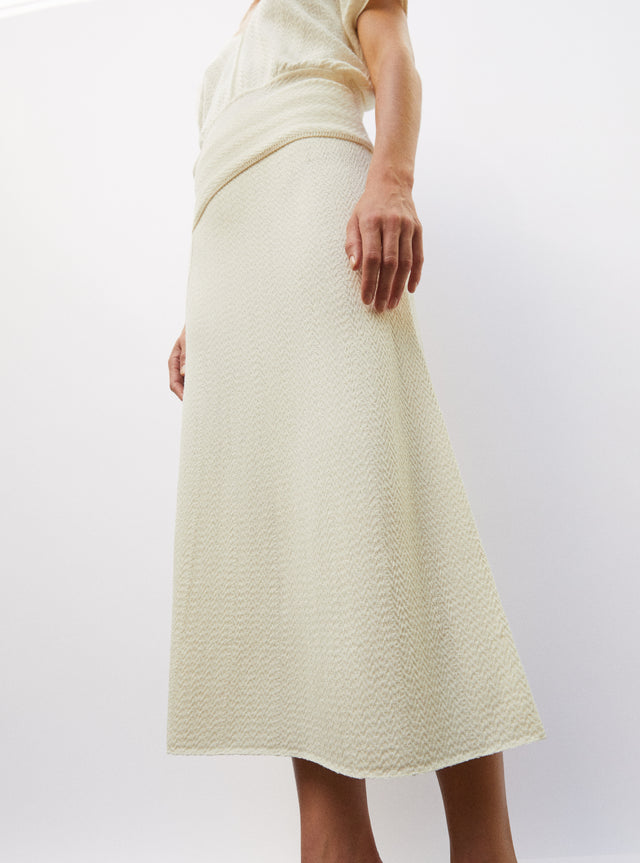 jupe fendue maille chevron - Image principale