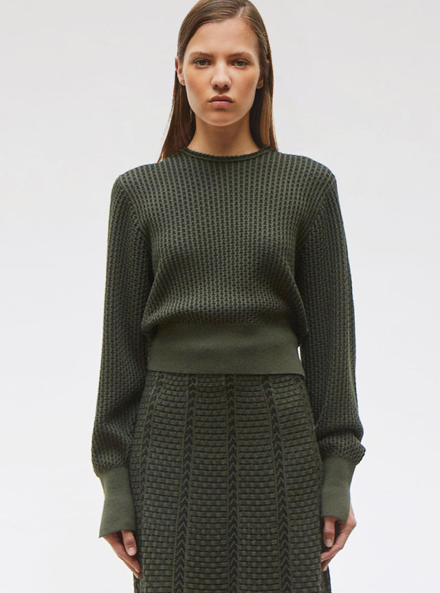 fine knit top mini wicker stitch - Image principale