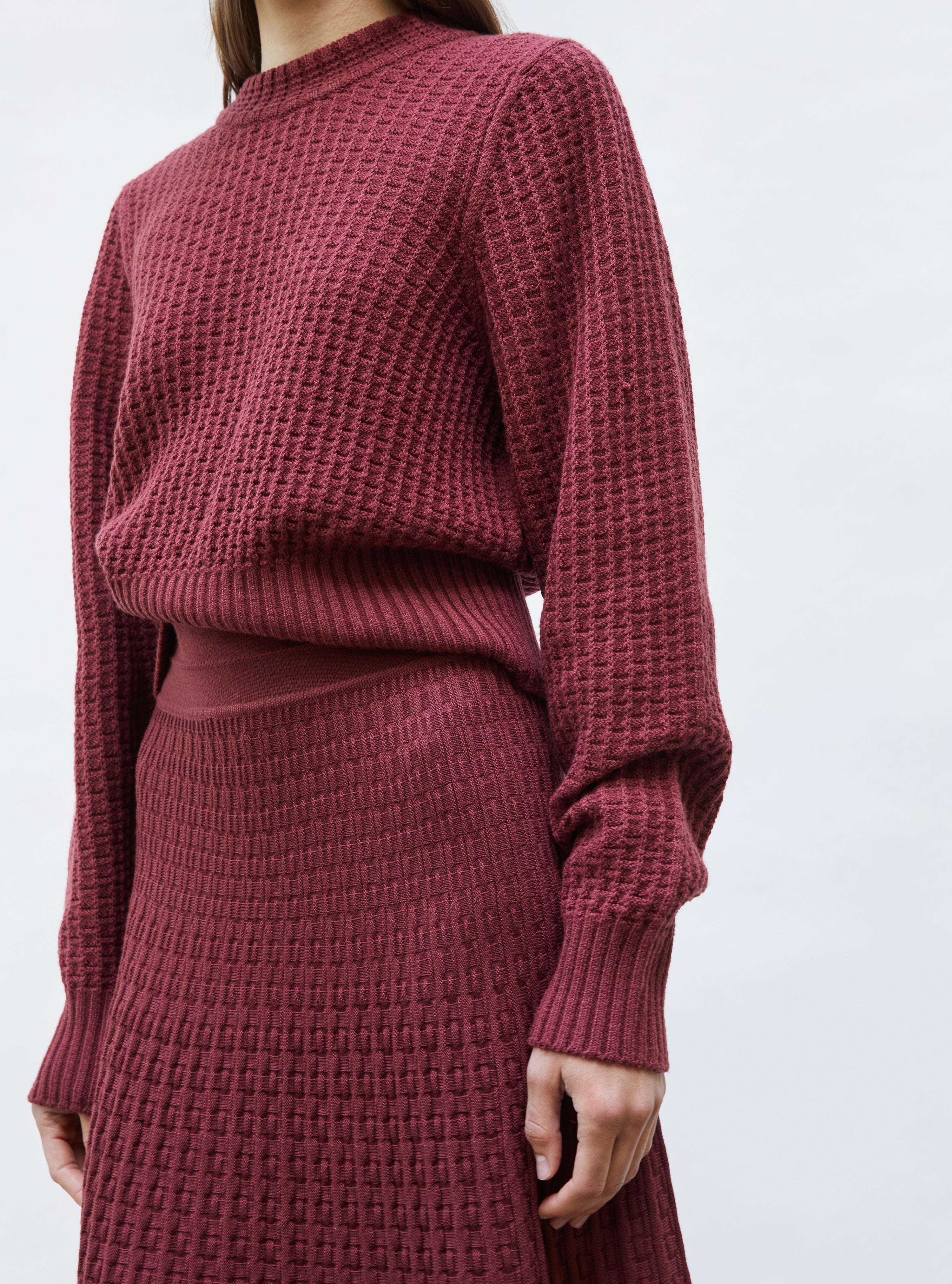 Pull fin maille gaufrée Angelina - Molli