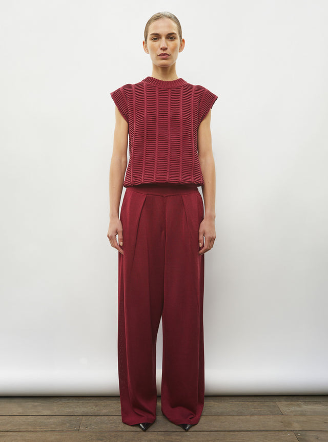 top structuré maille couture - Image principale