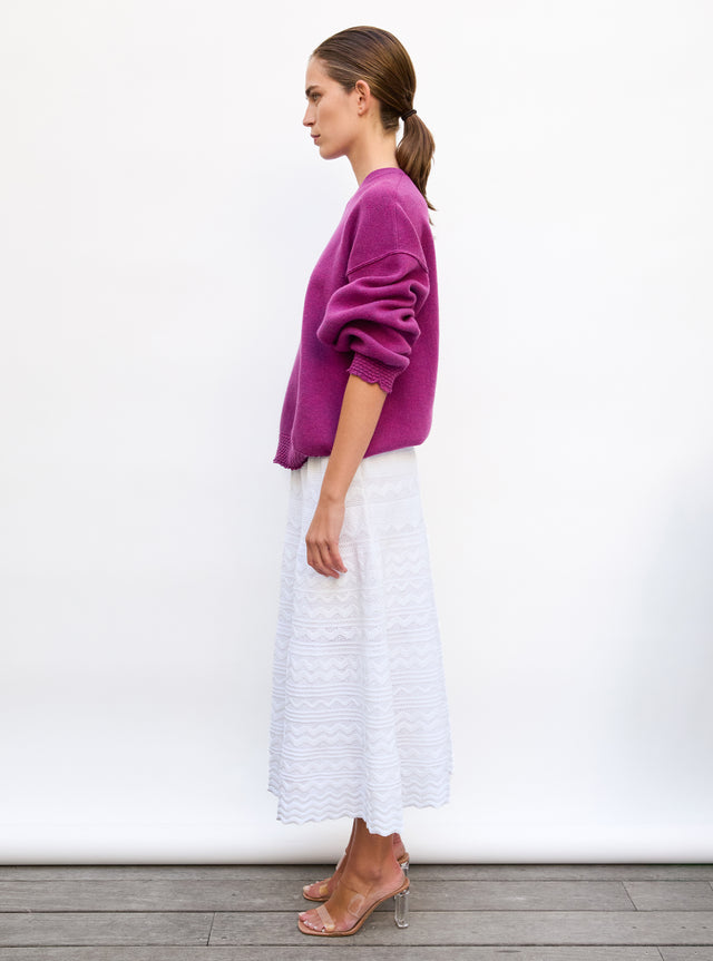 Sweat loose finitions smockées - Image principale