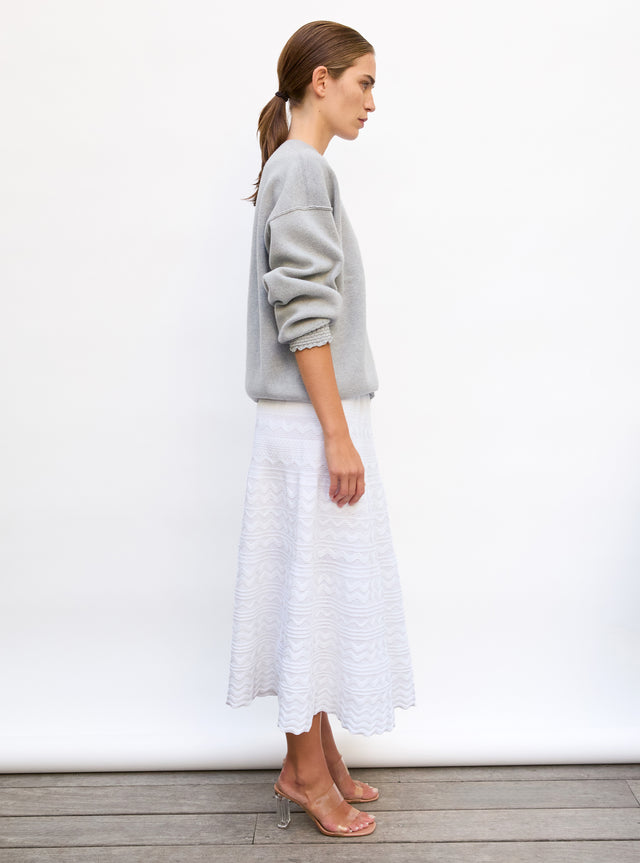 Sweat loose finitions smockées - Image principale