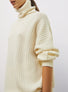 Pull ample maille gaufrée naturel - Molli