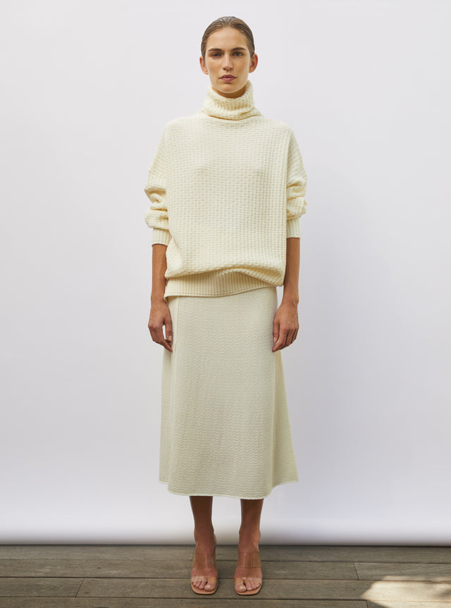 pull ample maille gaufrée - Image principale