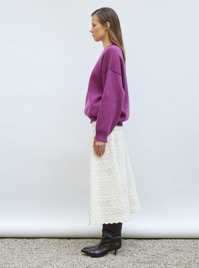 sweat loose finitions smockées - Image principale