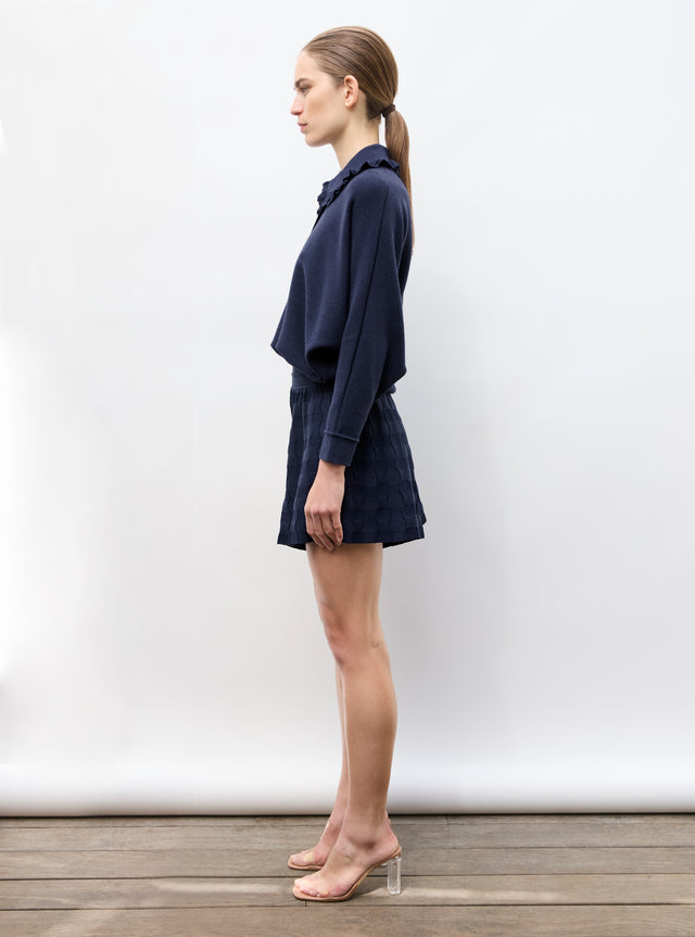 Top ample col dentelle - Image principale