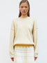 Sweat loose finitions  dune - Vêtement en maille de luxe Molli