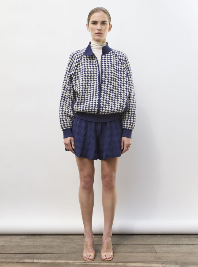 Veste ample zippée col montant - Image principale