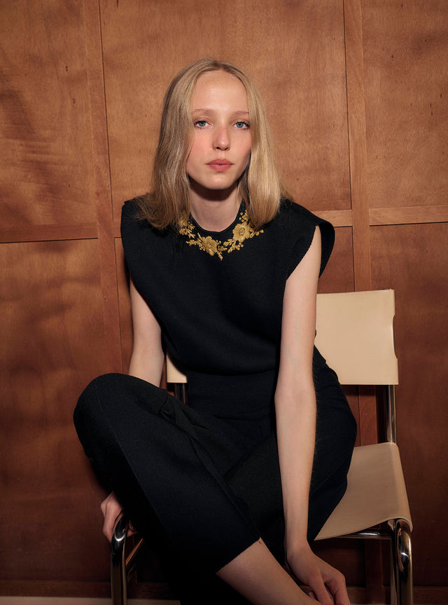 7/8 pants in milano knit - Image principale