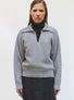 Vareuse en maille ondulée Gris moyen - Vêtement en maille de luxe Molli
