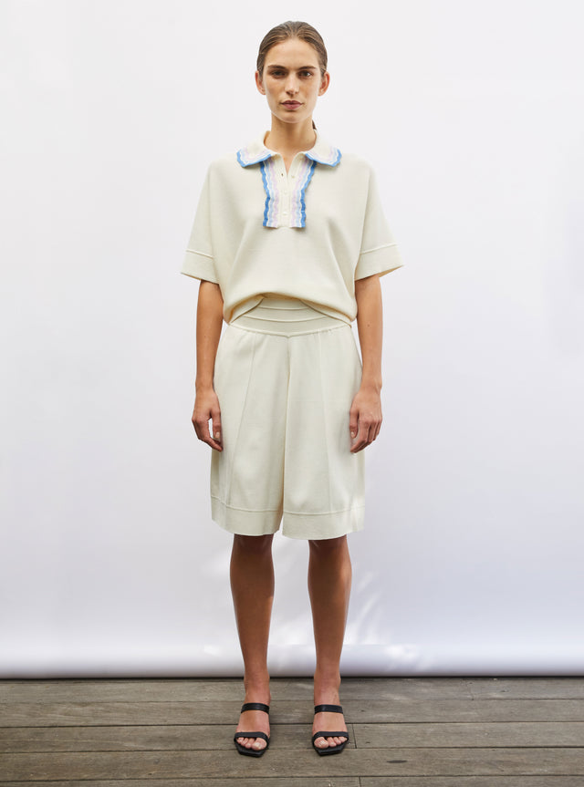 couture knit bermudas - Image principale