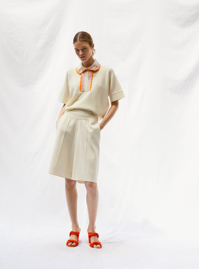 couture knit bermudas - Image principale