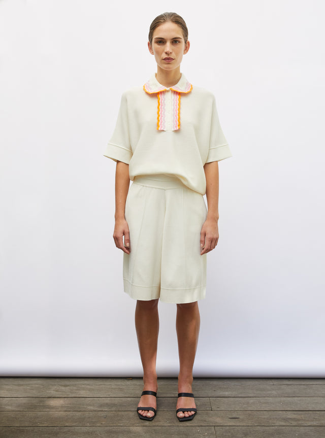 couture knit bermudas - Image principale