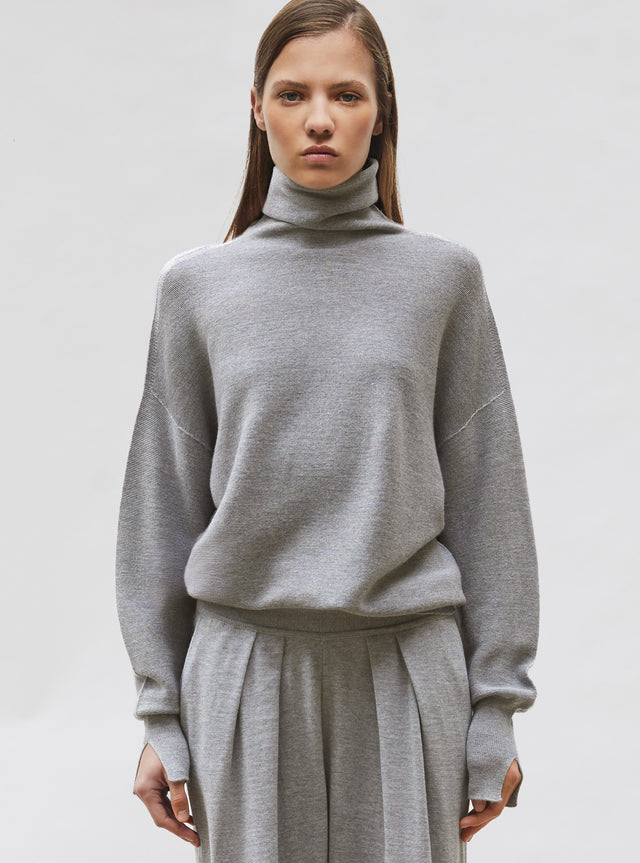 Stand-up collar sweater - Image principale