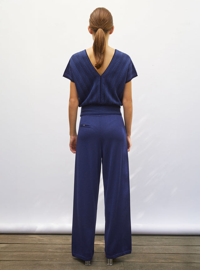 Lightweight fluid knit pants - Image principale