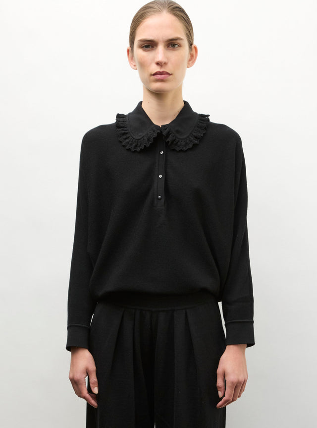 Top ample col dentelle - Image principale