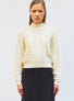 Pull en maille motif floral - Vêtement de luxe femme