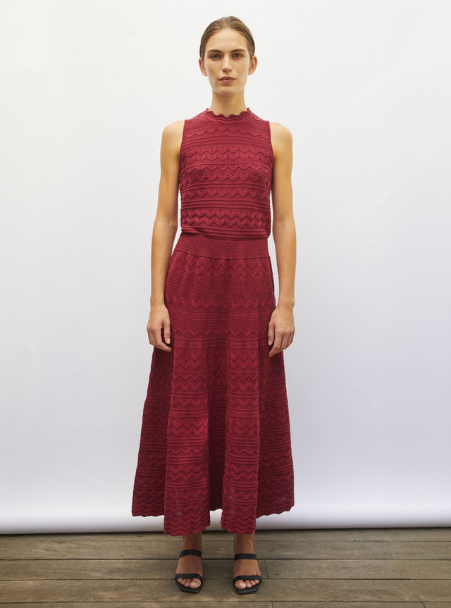 robe longue maille croquet - Image principale