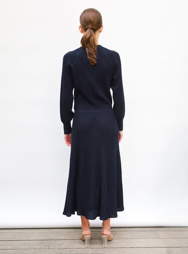 Robe fluide maille ondulée - Image principale