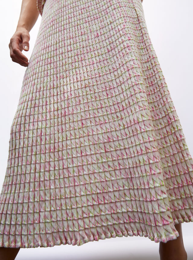 jupe fluide maille origami - Image principale