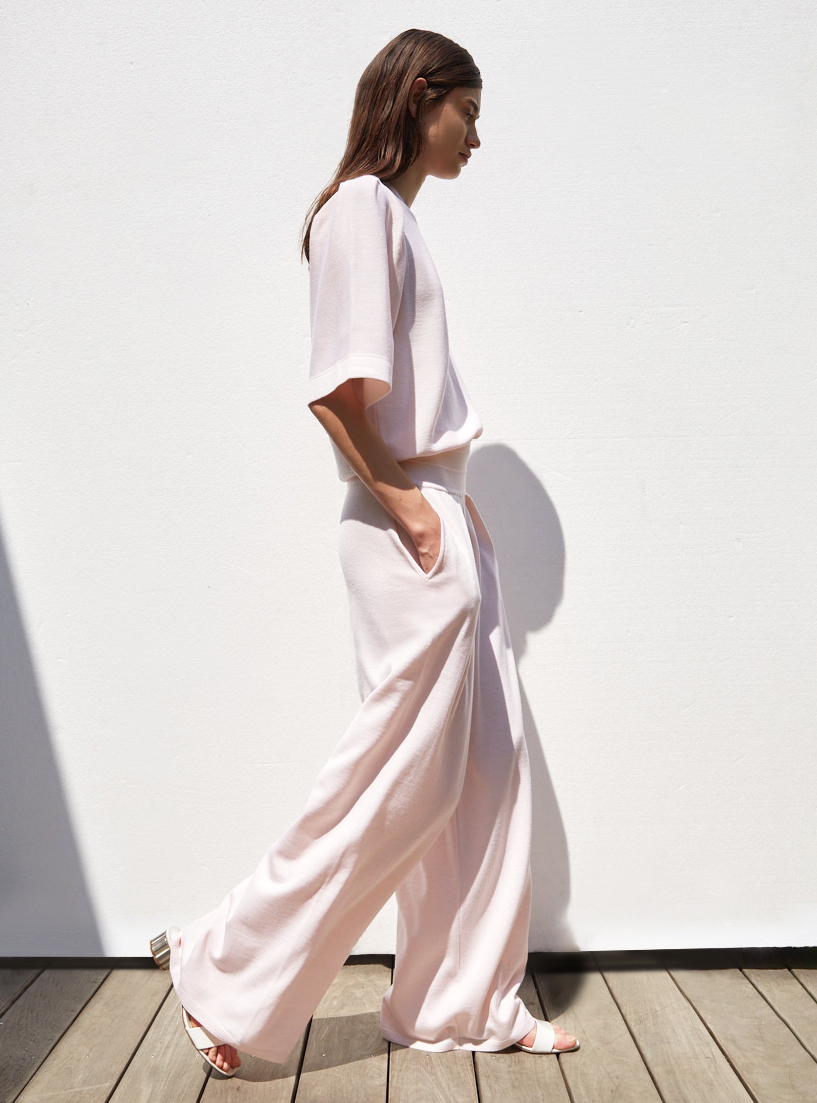 Pantalon fluide en maille - Pantalons de luxe