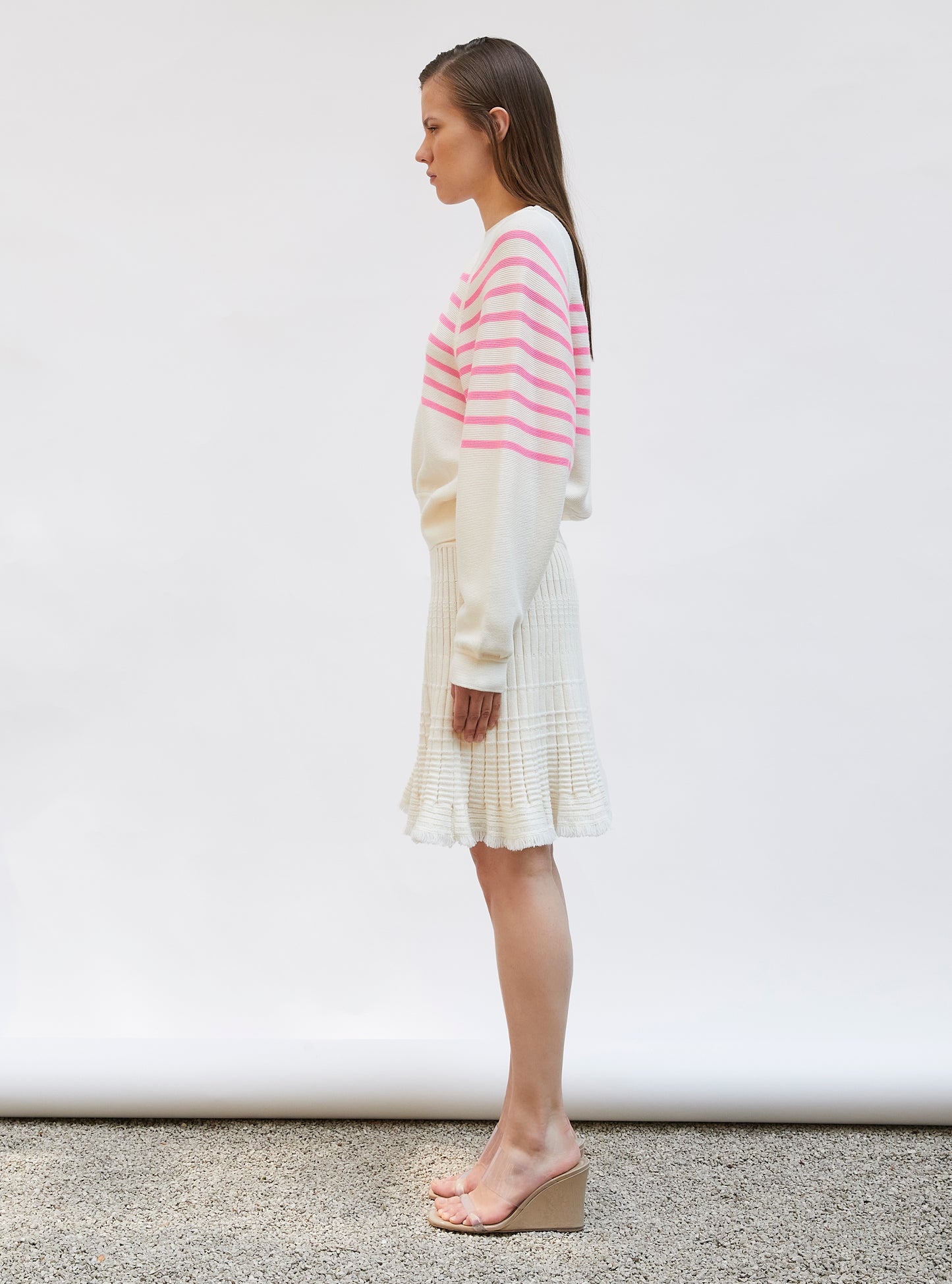 Marinière à larges emmanchures - Vêtement de luxe femme