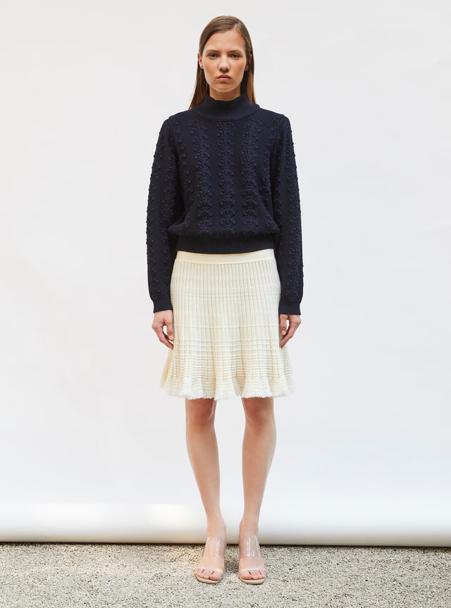 floral knit sweater - Image principale