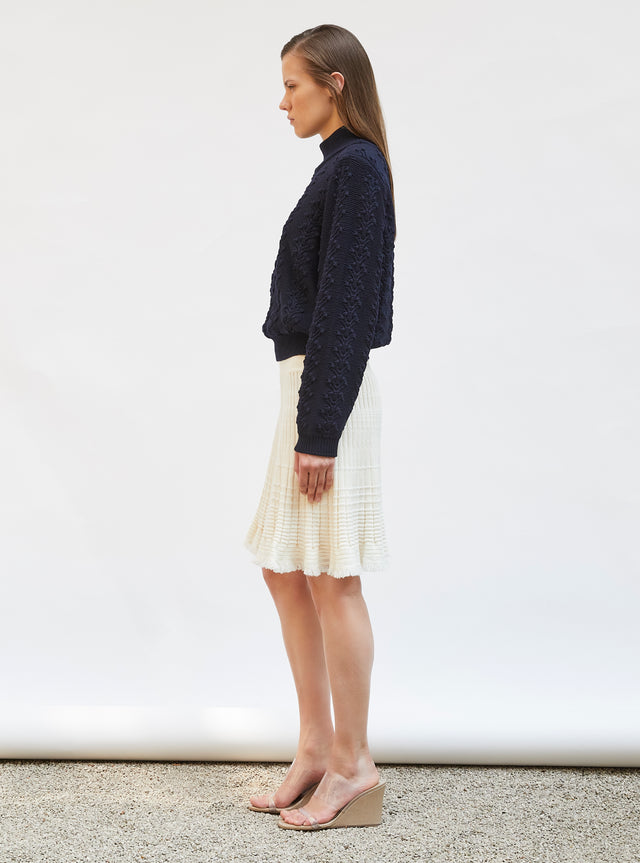 floral knit sweater - Image principale
