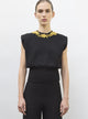 Top maille détails brodés main