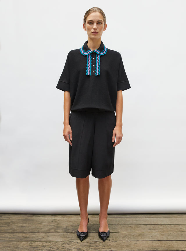 couture knit bermudas - Image principale