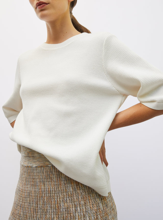 top in fine wavy knit - Image principale