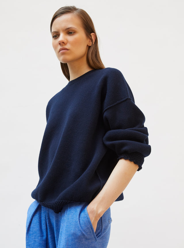sweat finitions smockées - Image principale
