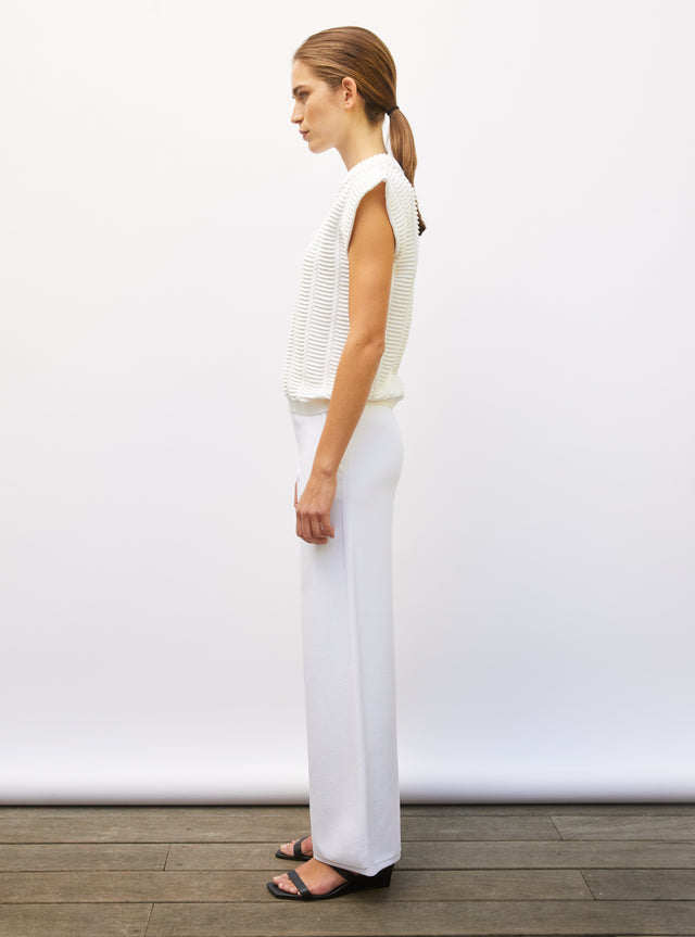 pants in silky knit - Image principale