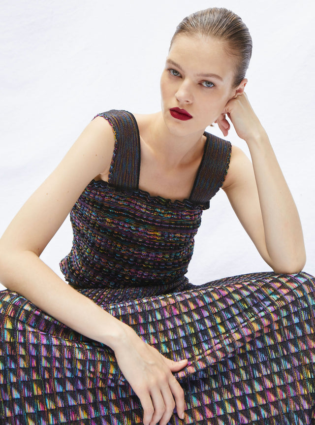 top maille gaufrée - Image principale
