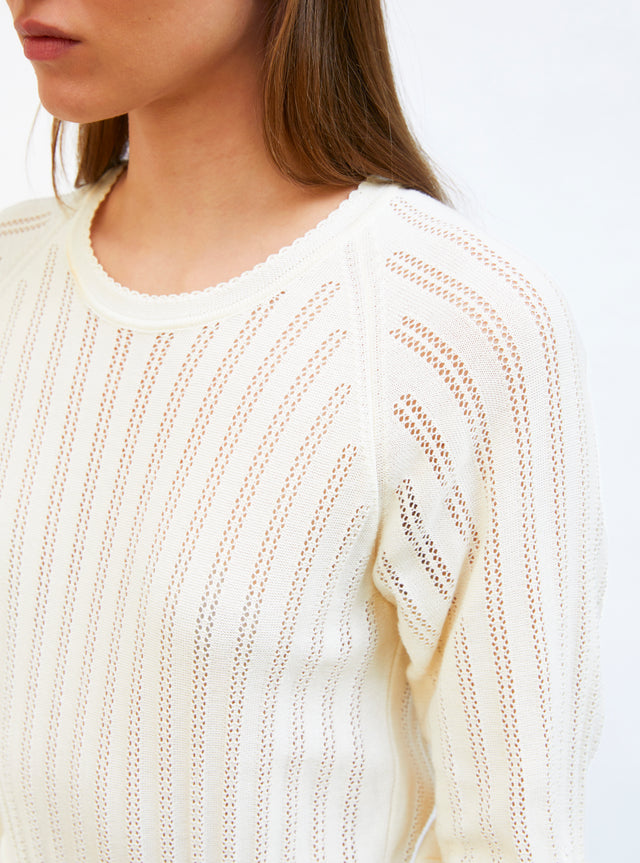 lightweight pointelle knit dress - Image principale