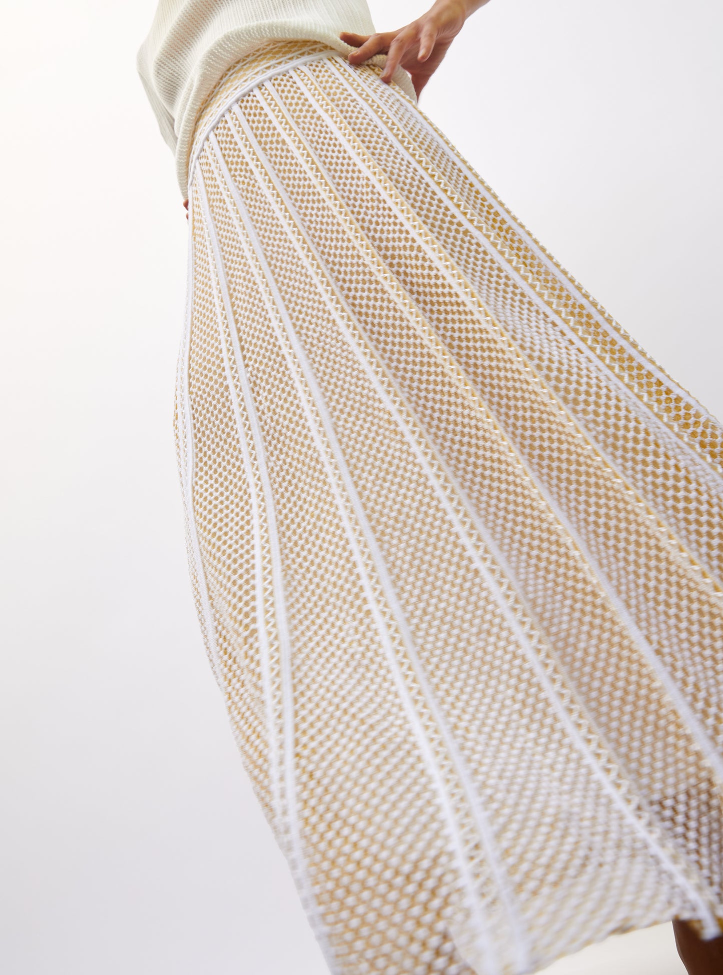 Jupe longue maille technique - Vêtement en maille de luxe Molli