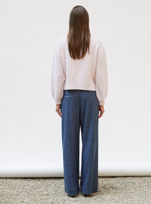 pull court maille damier - Image principale