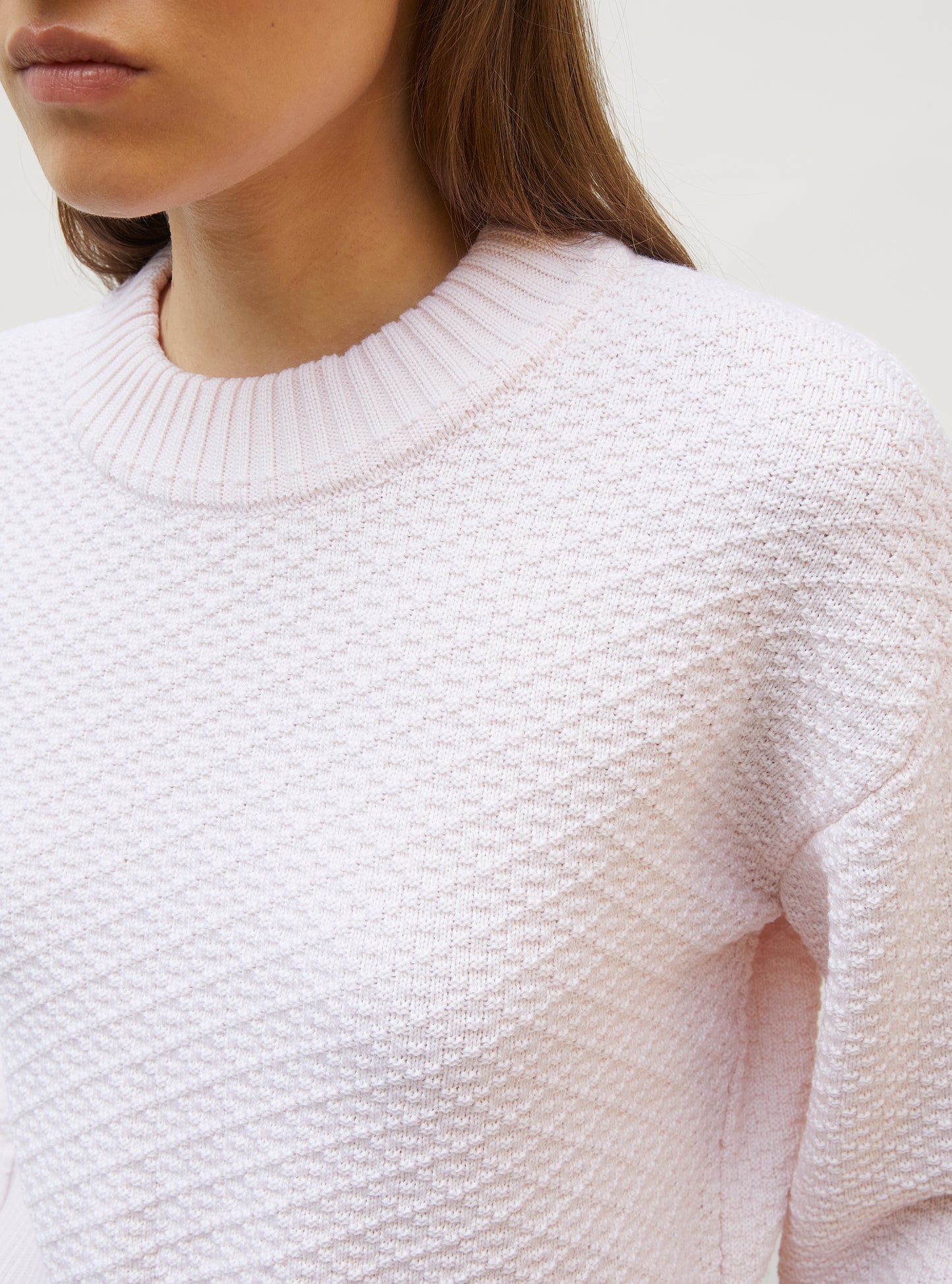 Pull court maille damier Pétale - Molli